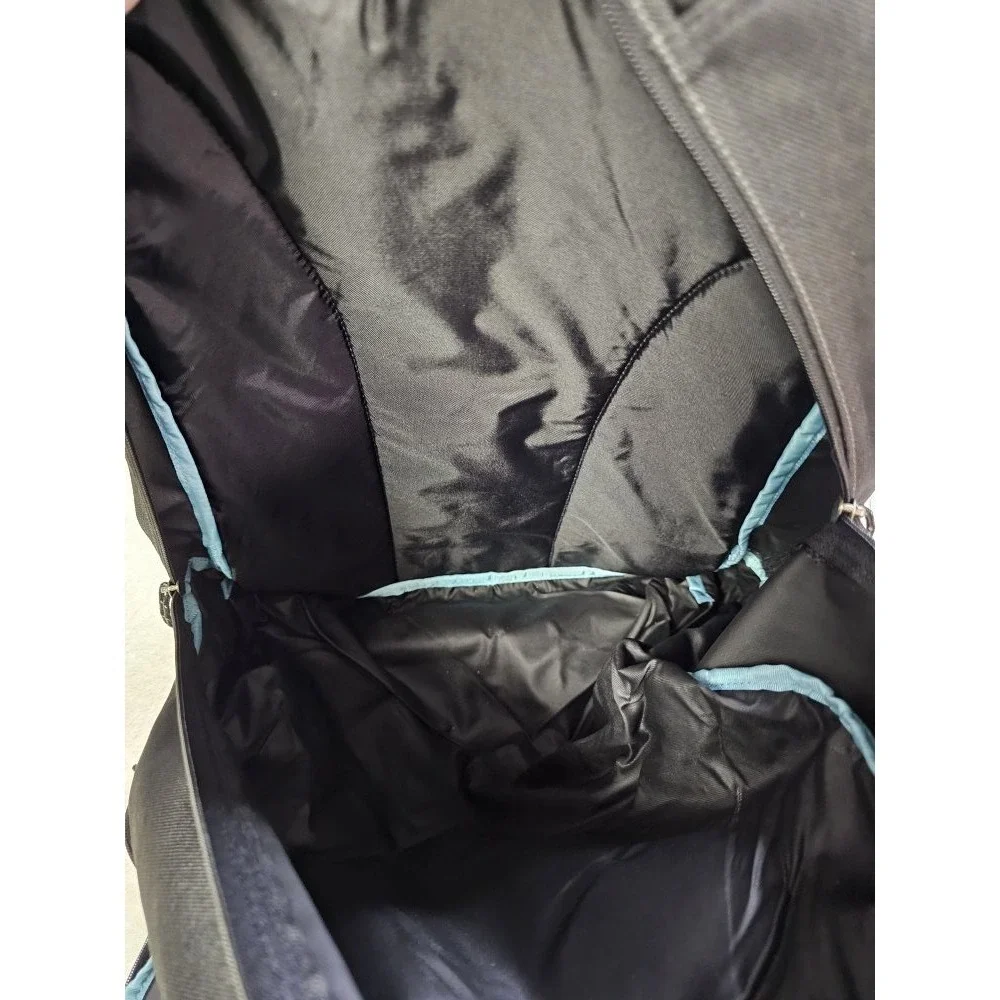 Nike Unisex Gray‎ Black Blue Nylon Backpack 2008 Gymbag Sports
